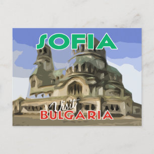 Cartão Postal Sofia,Visite a Bulgária