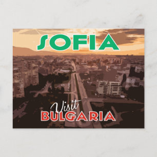 Cartão Postal Sofia, visite a Bulgária...