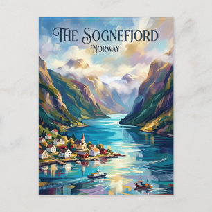 Cartão Postal Sognefjord Noruega