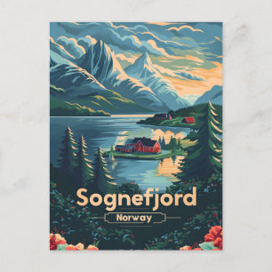 Cartão Postal Sognefjord Noruega