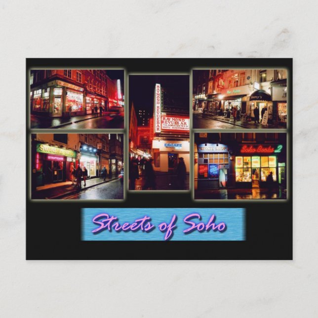 Cartão postal Soho london (Frente)