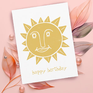 Cartão Postal Sol Alegre FELIZ ANIVERSÁRIO PERSONALIZADO