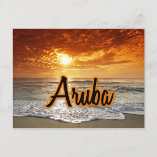 Cartão Postal Sol aruba