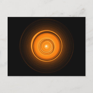 Cartão Postal Sol cerâmico laranja