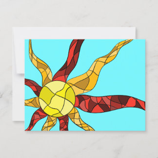 Cartão Postal Sol colorido