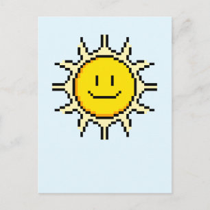 Cartão Postal Sol de Pixel Cento
