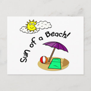 Cartão Postal Sol de uma Praia