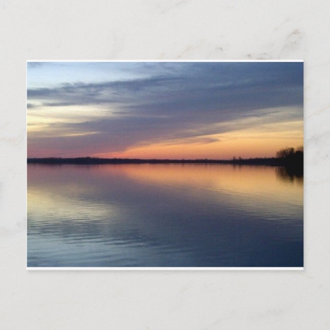 Cartão Postal Sol do lago Champlain de Alburgh, VT (Frente)
