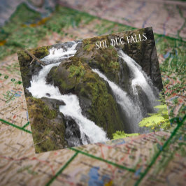 Cartão Postal Sol Duc Falls, Foto do Viagem de Washington