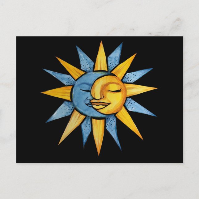 Cartão Postal Sol e Lua (Frente)