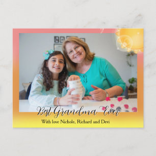Cartão Postal Sol   Melhor avó de sempre