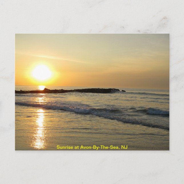 Cartão Postal Sol no Atlântico (Frente)