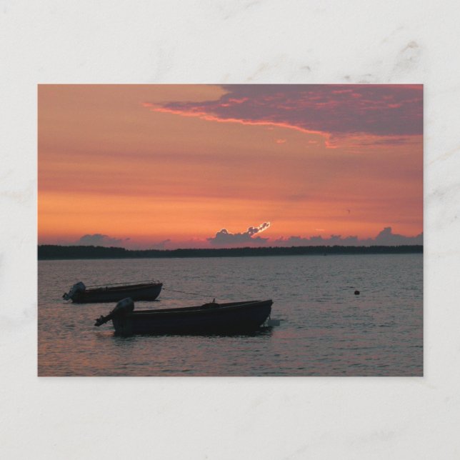 Cartão Postal Sol no Mar Báltico (Frente)