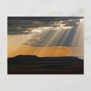 Cartão Postal Sol no Masai Mara.