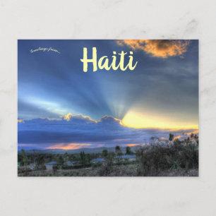 Cartão Postal Sol por Trás das Nuvens em Pignon Haiti