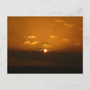 Cartão Postal Sol Por Trás Das Nuvens I Via Laranja