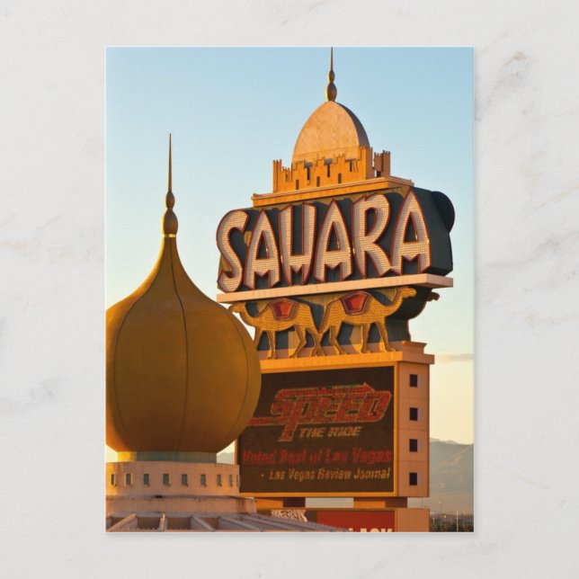 Cartão Postal Sol Se Coloca No Saara (Frente)