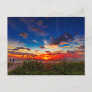 Cartão Postal Sol Sobre o Oceano Atlântico, Fort Pierce, FL