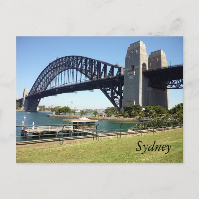 Cartão Postal sol sydney harbor (Frente)