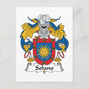 Cartão Postal Solano Family Crest