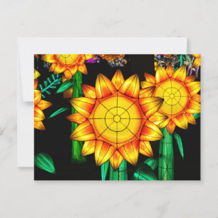 Cartão Postal Solar Flare Sunflower