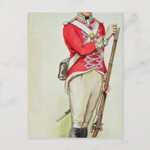Cartão Postal Soldado britânico em tempos napoleônicos