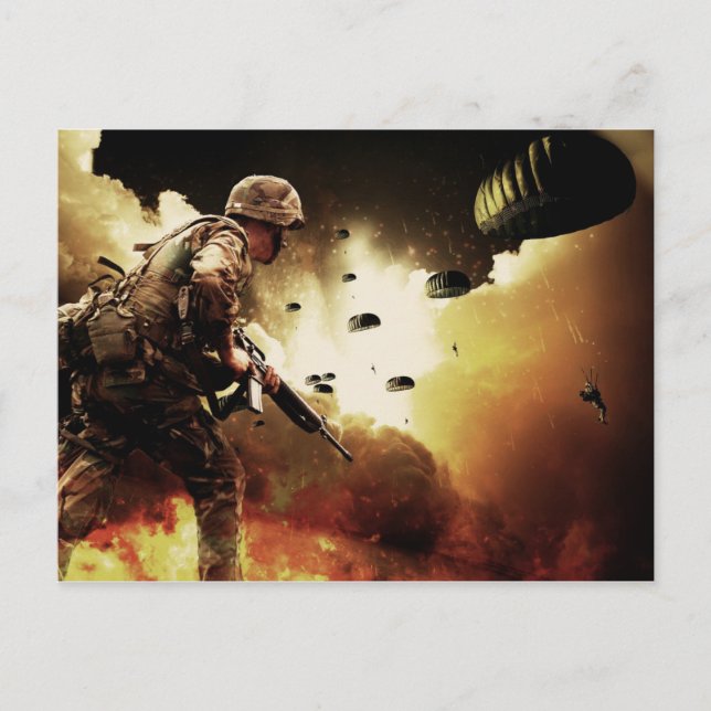 Cartão Postal Soldado de combate (Frente)