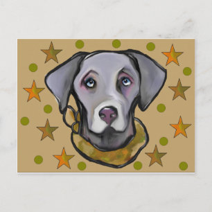 Cartão Postal Soldado Weimaraner