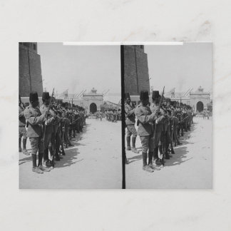 Cartão Postal Soldados egípcios na Cidadela, Cairo c.1900