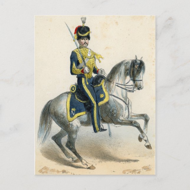 Cartão Postal Soldados franceses do século XIX (Frente)
