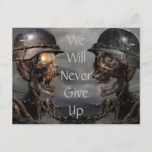 Cartão Postal Soldados Skeleton