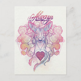 Cartão Postal Soletra Harry Potter| "Sempre" Doe Patronus