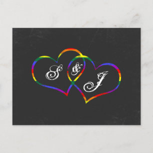 Cartão Postal Solicitação de Música do Rainbow Orgulho gay Love