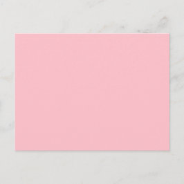 Cartão Postal Solid Pink Post Card Personalized Greeting Design