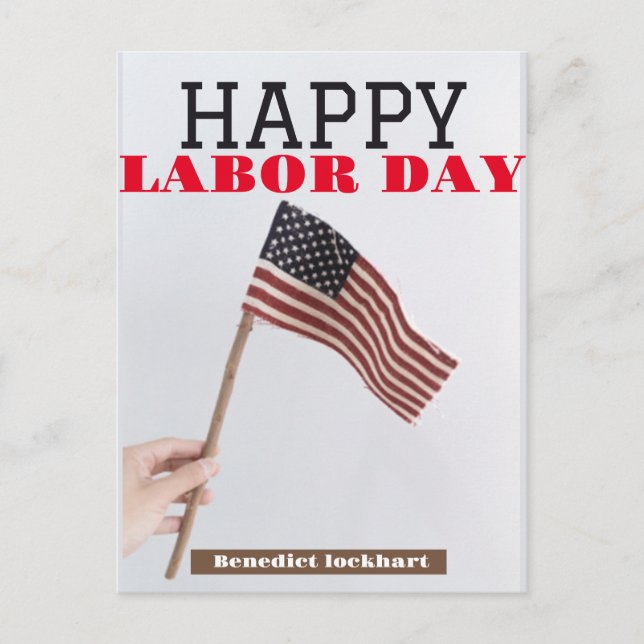 Cartão Postal Solidariedade Trabalhadora Unity Labour Day com ba (Frente)