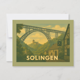 Cartão Postal Solingen Germany City Art