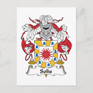 Cartão Postal Solis Family Crest