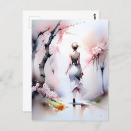 Cartão Postal Solitário Andando