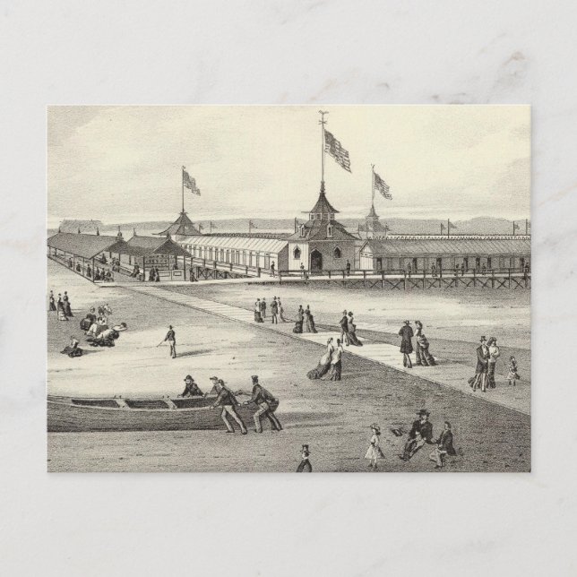 Cartão Postal Solo de Baía da Broadway, Ocean Grove, NJ (Frente)