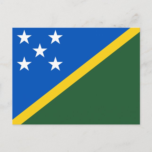 Cartão Postal Solomon Islands Flag (Frente)