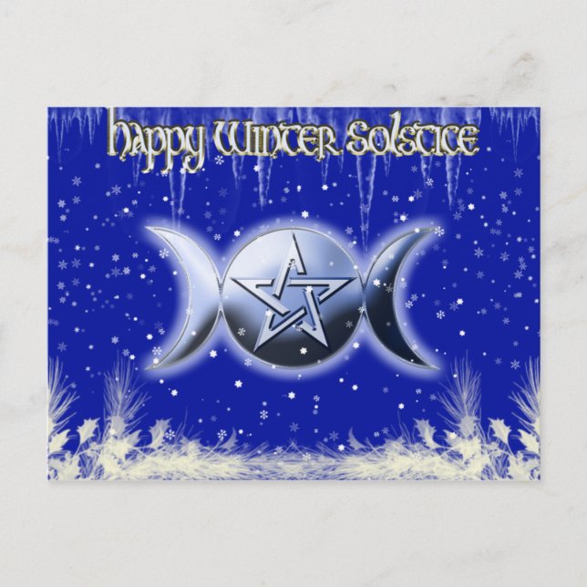 Cartão postal Solstício 1 de inverno (Frente)