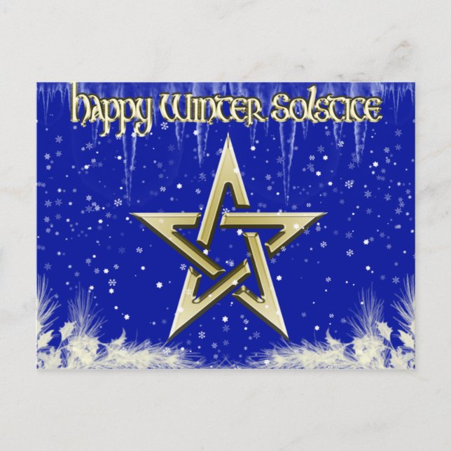 Cartão postal Solstício 2 de inverno (Frente)