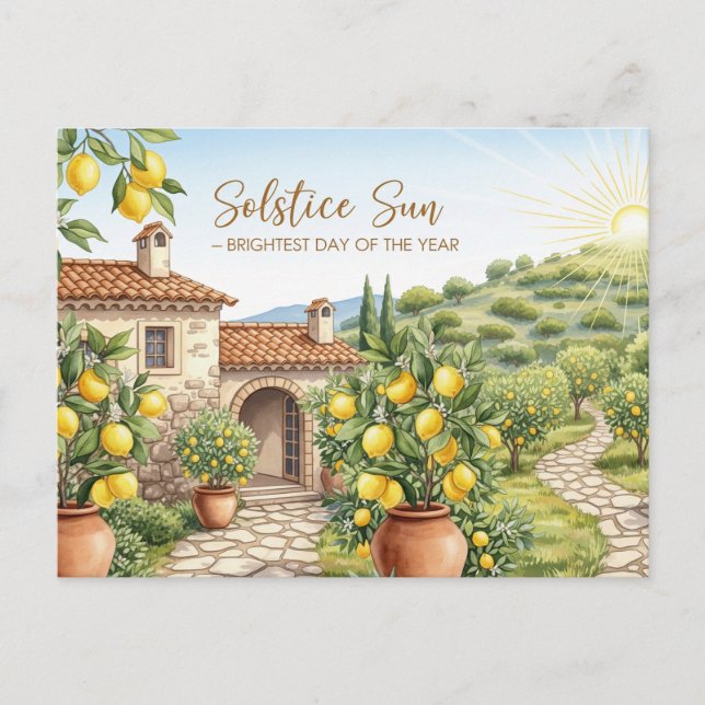 Cartão Postal Solstício de Verão (Frente)