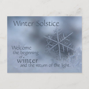 Cartão Postal Solstício do inverno: o dia mais longo volta ao in