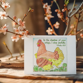 Cartão Postal Sombra da sua placa de Posto Inspiracional Wings