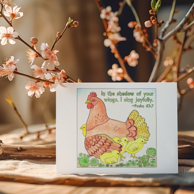 Cartão Postal Sombra da sua placa de Posto Inspiracional Wings (Criador carregado)