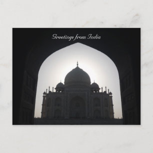 Cartão Postal sombra do taj mahal