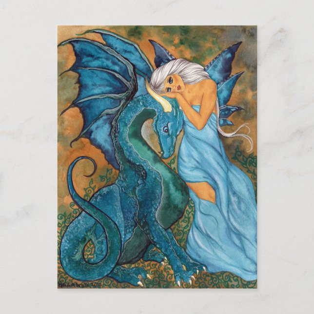 Cartão Postal Sombras de Azul (Frente)