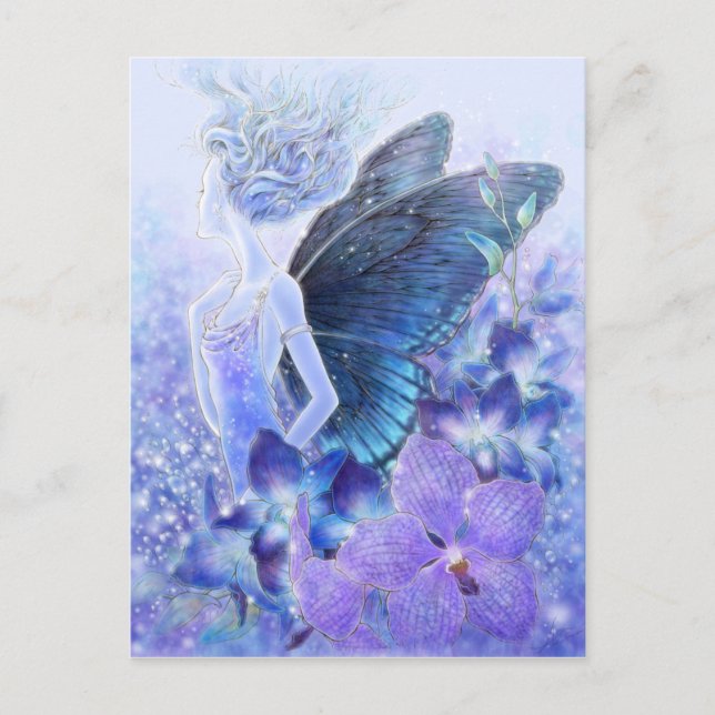 Cartão Postal Sombras do Cartão-postal Azul (Frente)