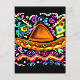 Cartão Postal Sombrero mexicano